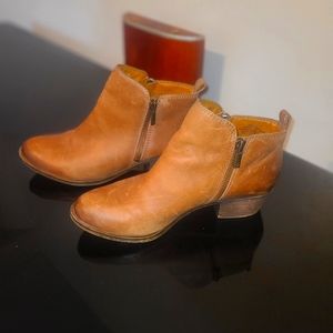 Lucky brand leather booties